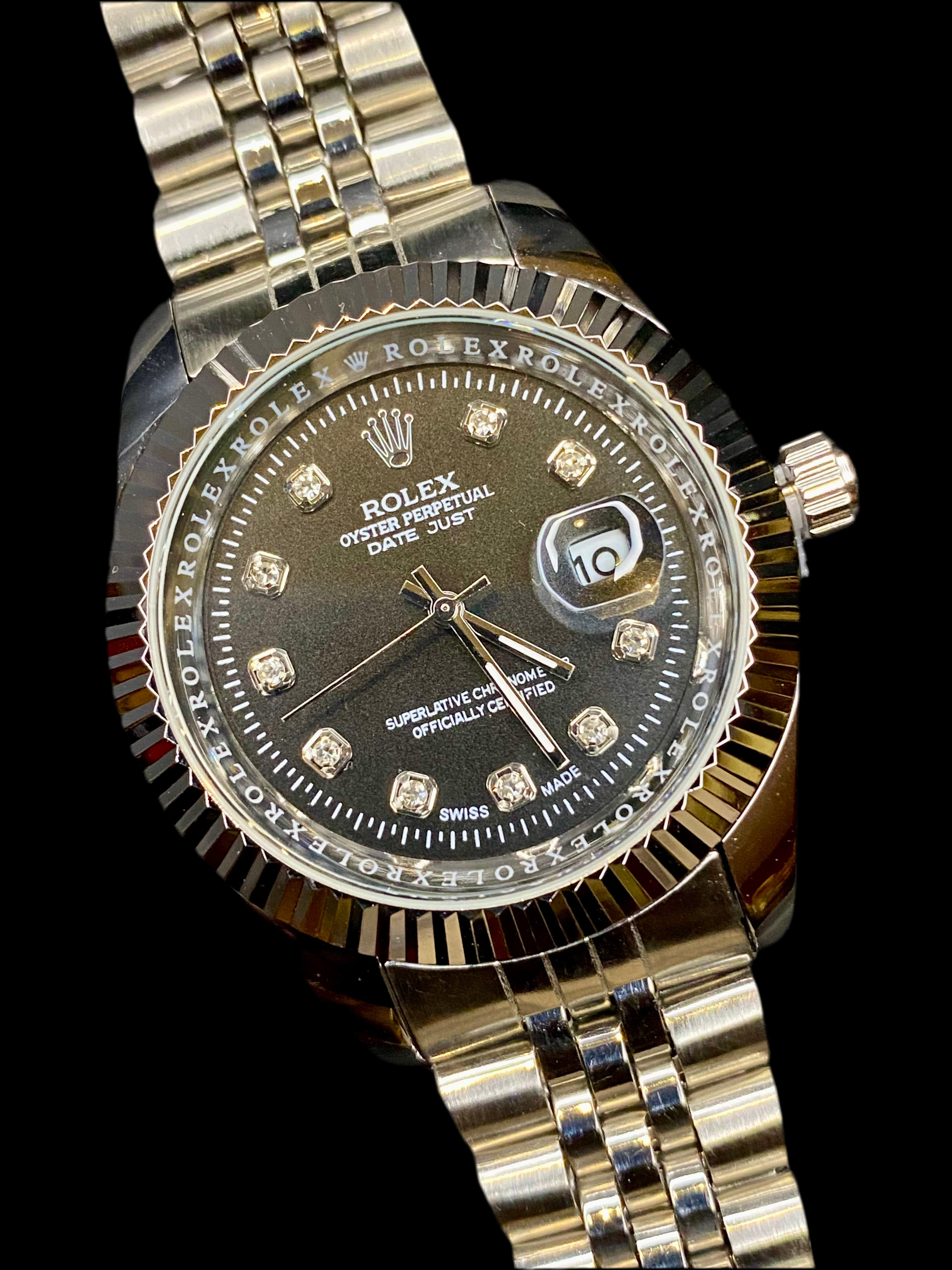 Silver Luxury Day-Date Jubilee RLX Watch