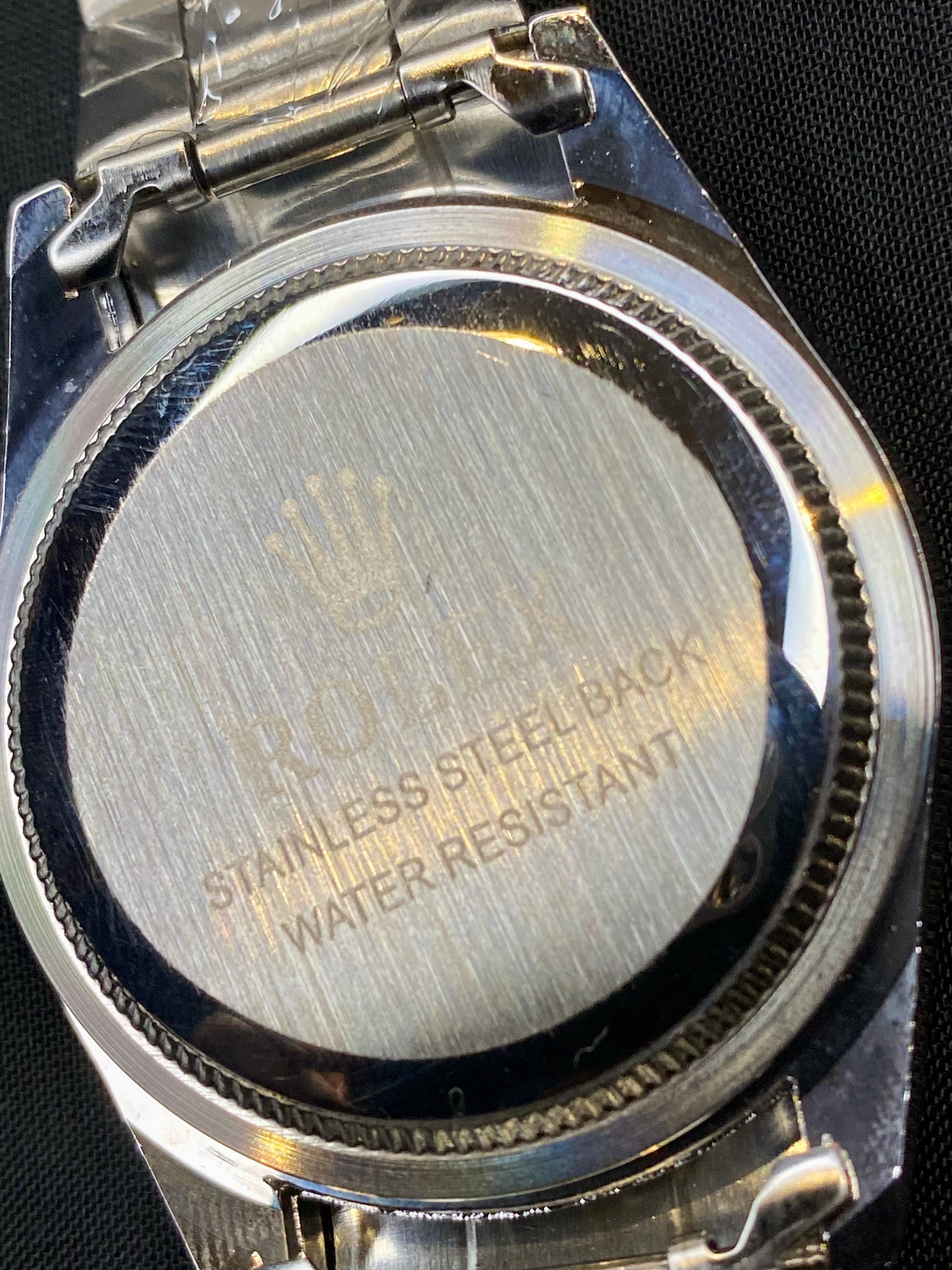 Silver Luxury Red Oyster Perpetual RLX Watch