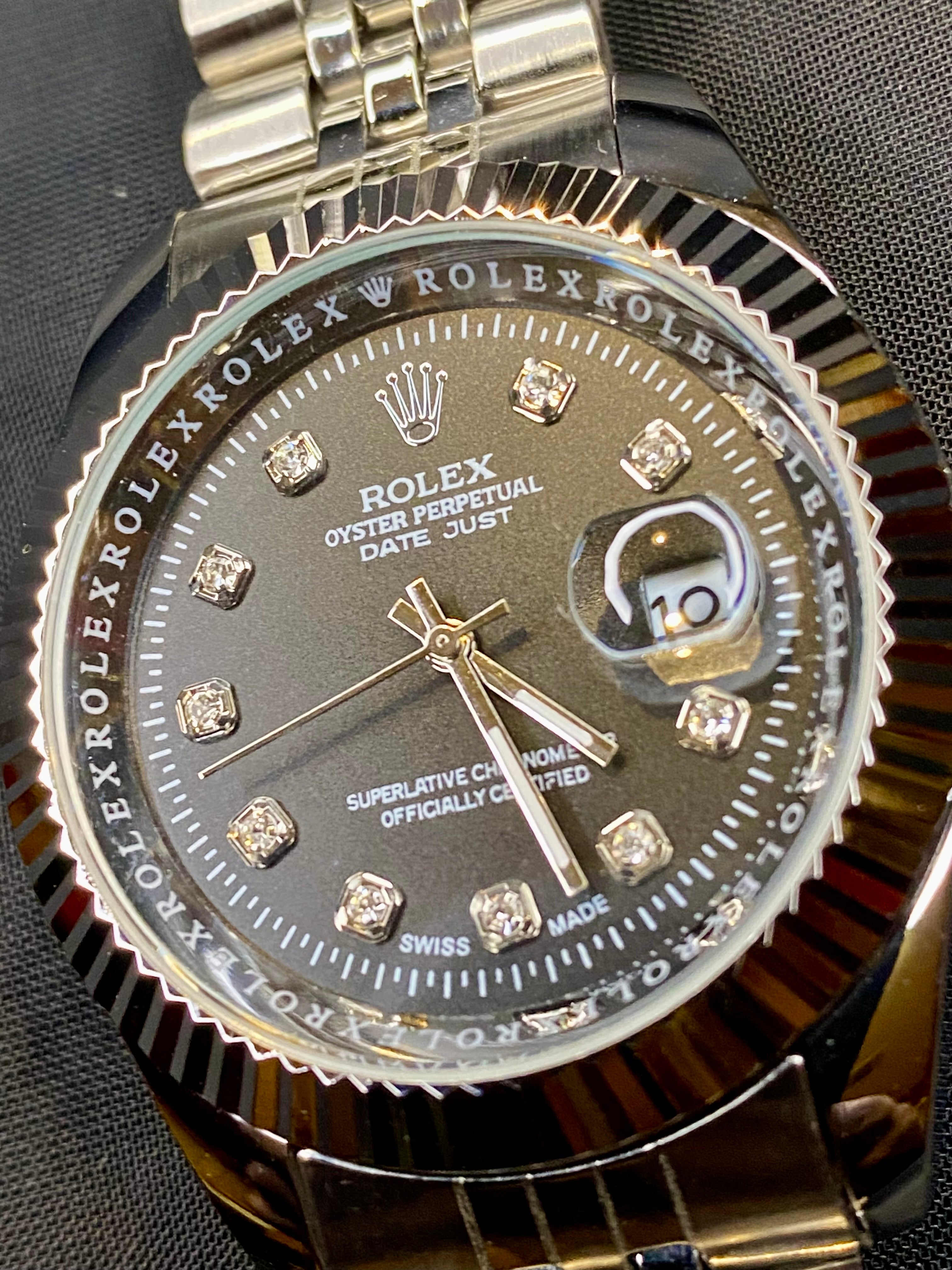 Silver Luxury Day-Date Jubilee RLX Watch