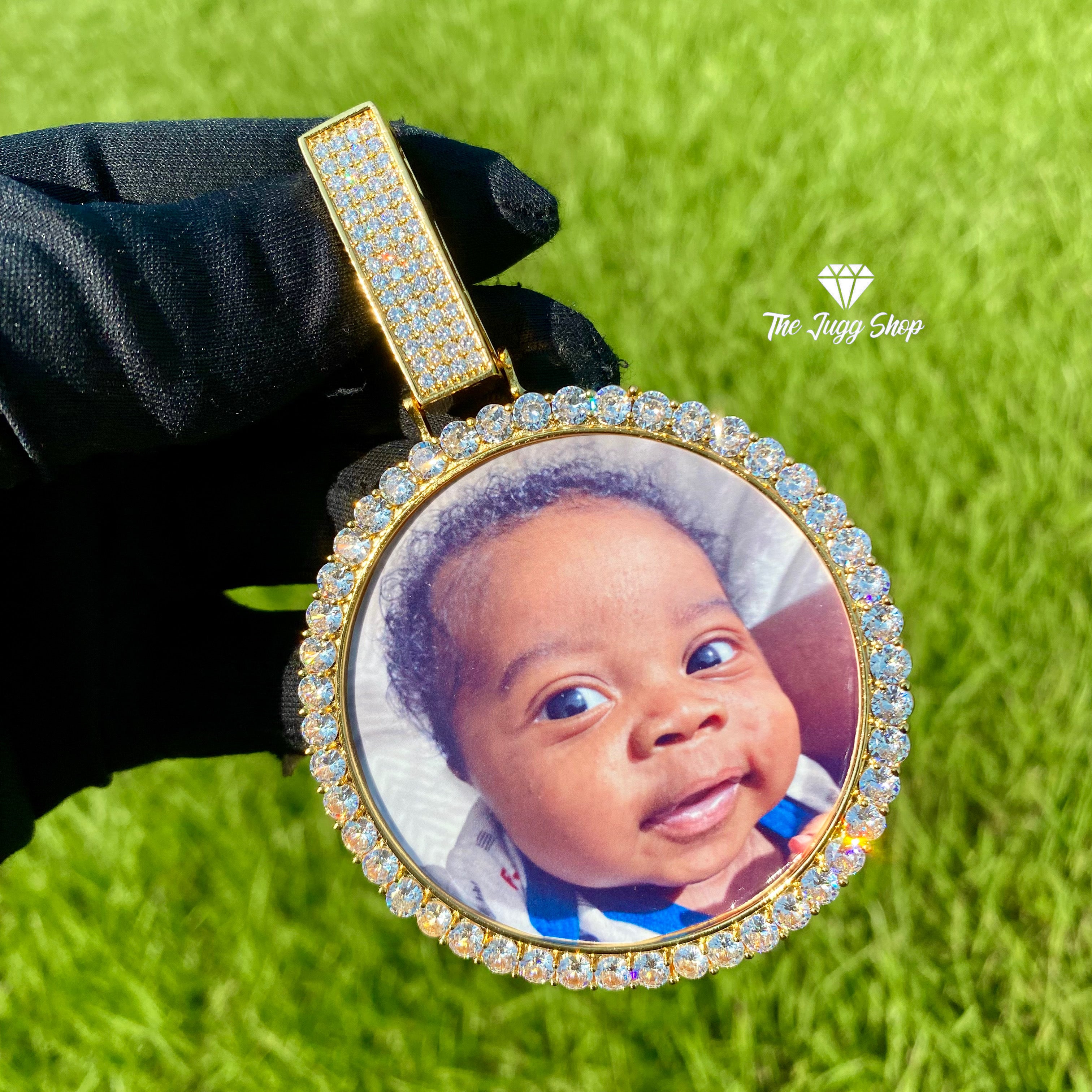 Custom Diamond XL Photo Charm