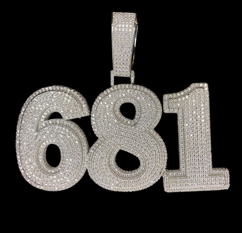 Custom Iced Out Number/Name Pendant