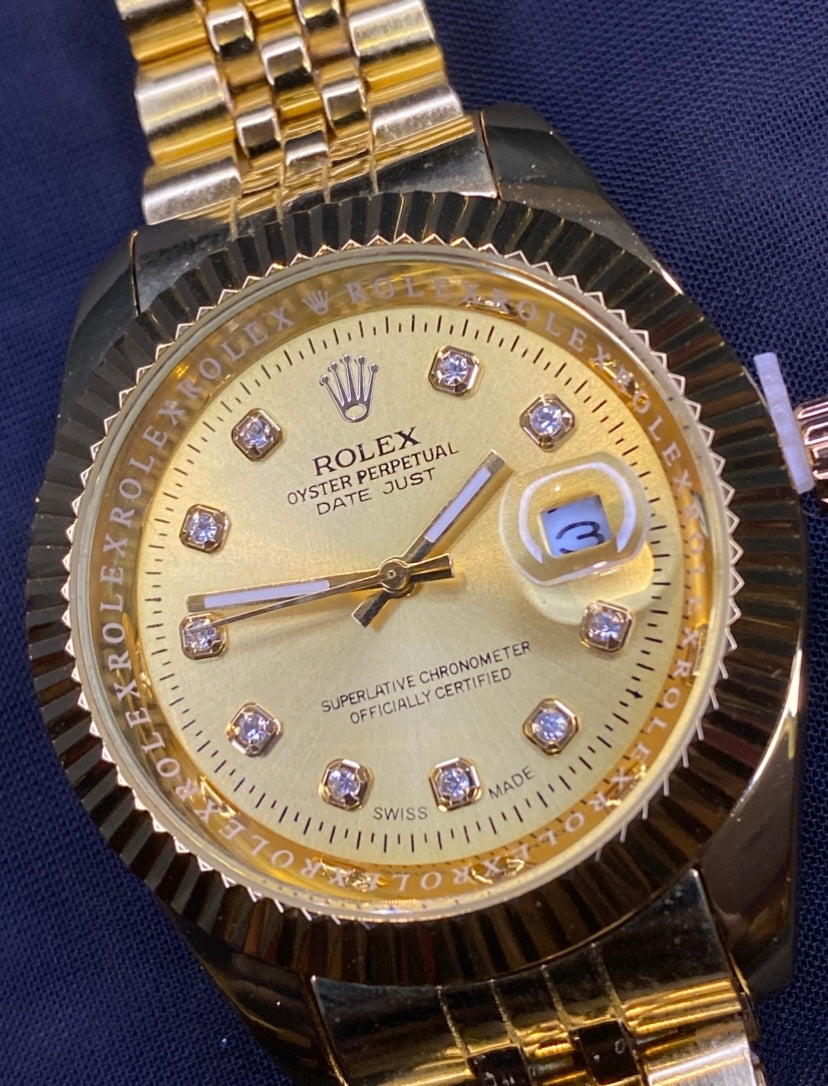 Gold/Gold Plain Presidential Jubilee Luxury RLX Watch