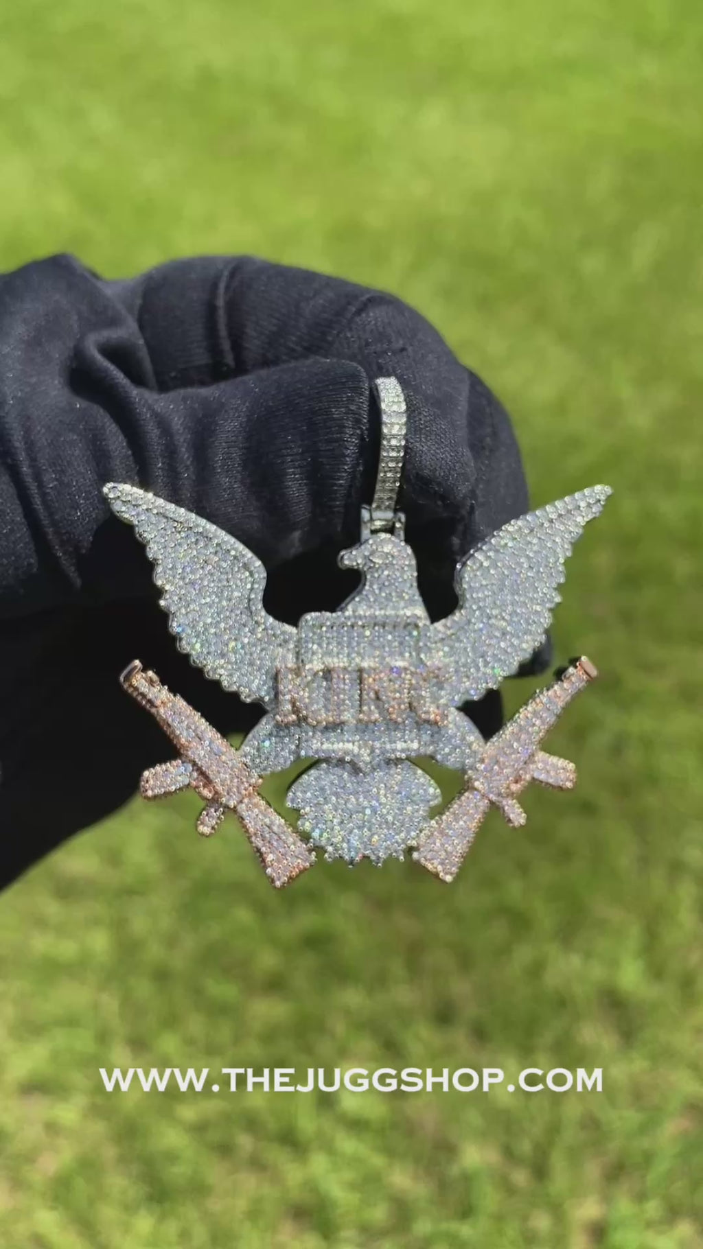 Iced Out KING Designer Diamond Pendant
