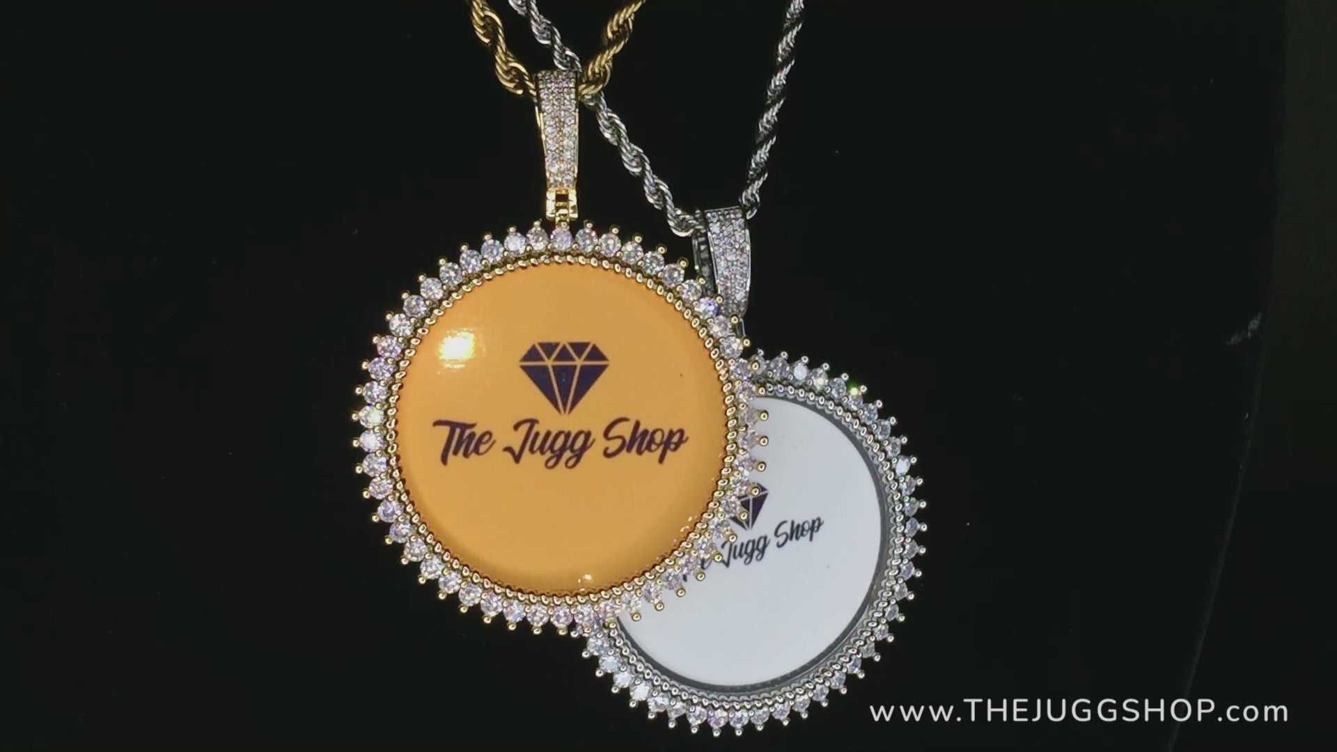 Custom Diamond Medallion Photo Charm