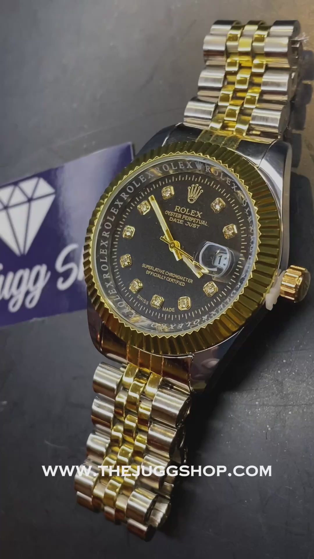 Two Tone Luxury Plain Jubilee RLX Watch