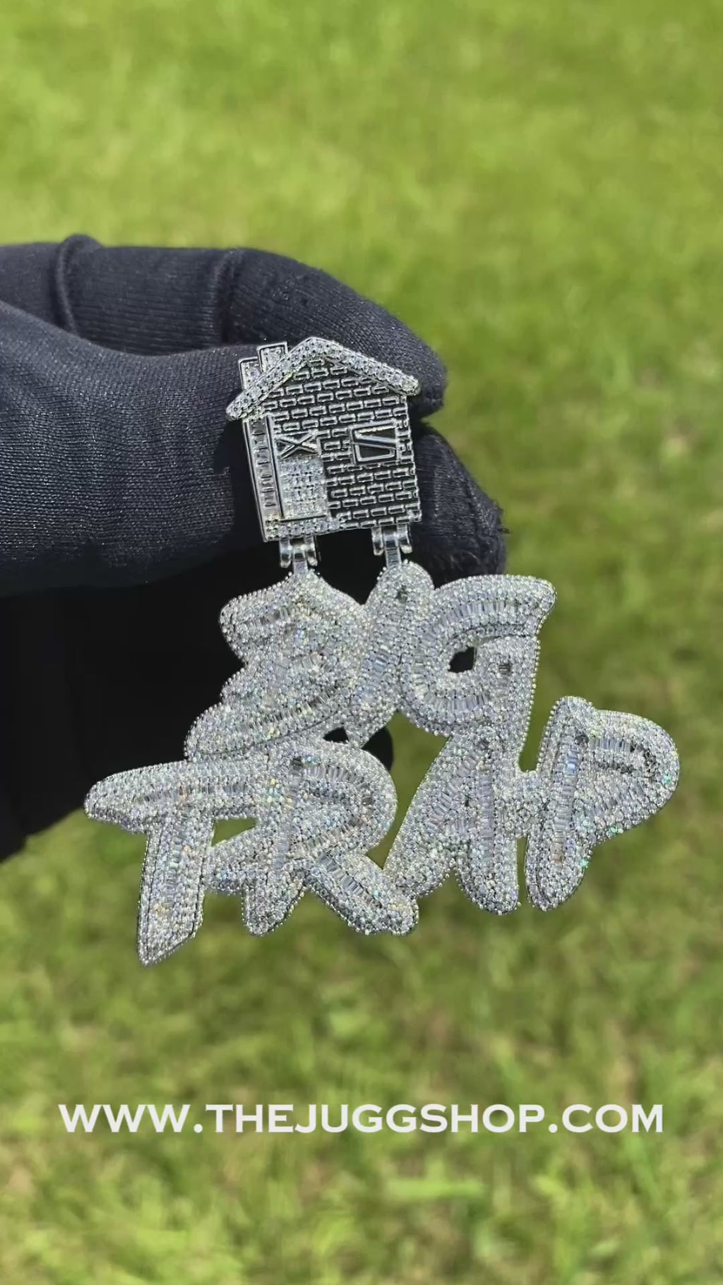 Iced Out “Big Trap” with Trap House Pendant