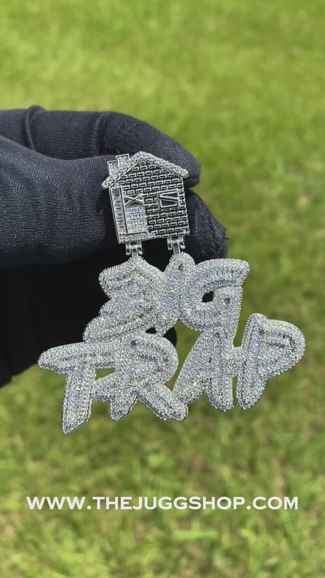 Iced Out “Big Trap” with Trap House Pendant