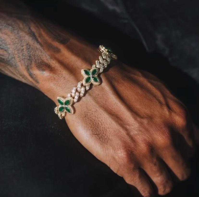 Iced Out Diamond Designer Van Cleef Bracelet