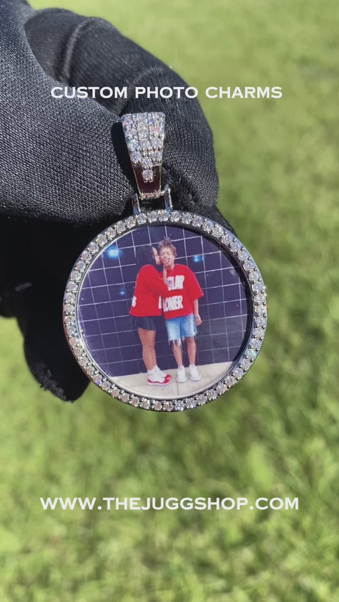 Custom Diamond Mini Photo Charm