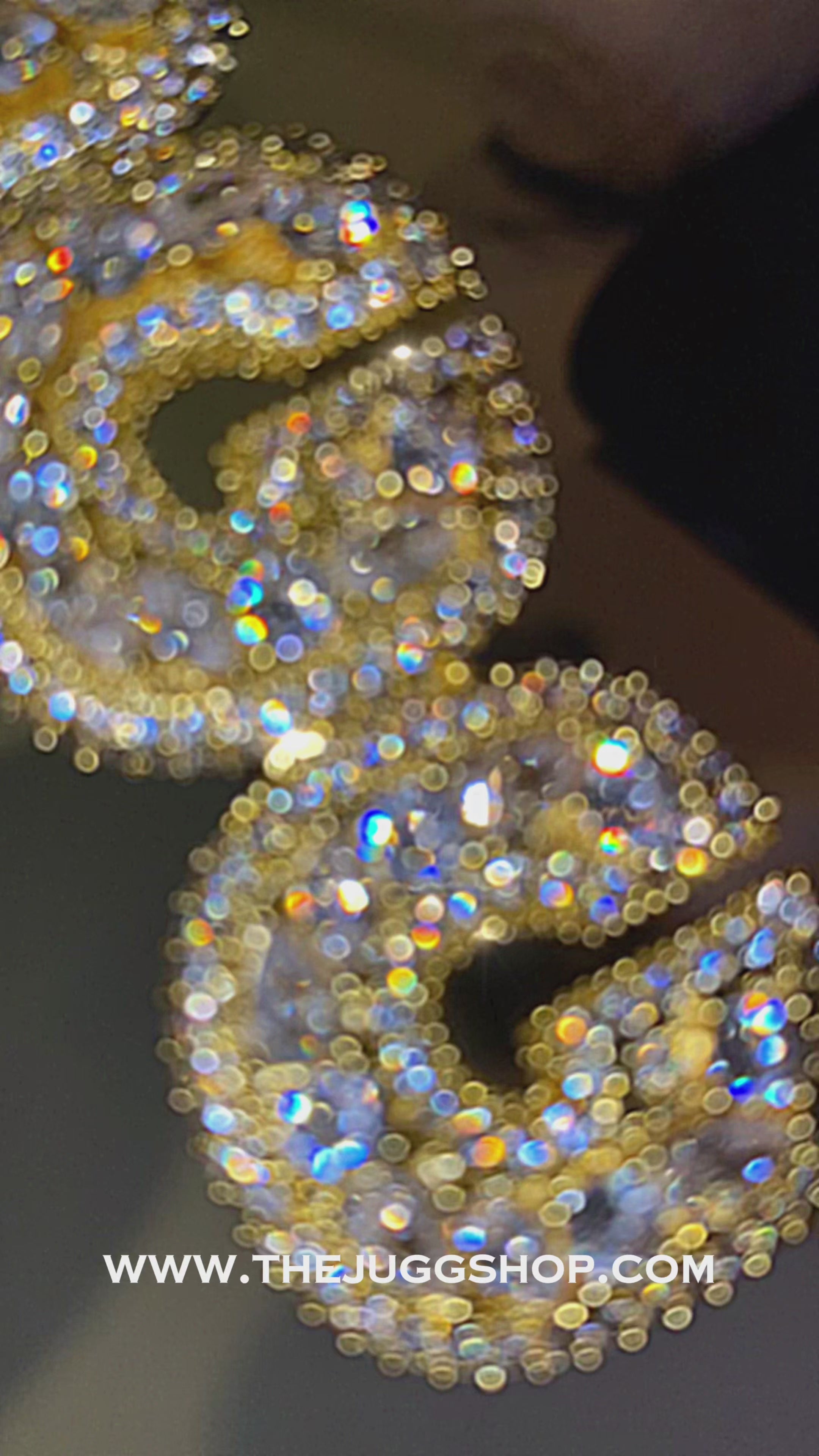 Custom Iced Out Emerald Cut Diamond Stacked Name Pendant