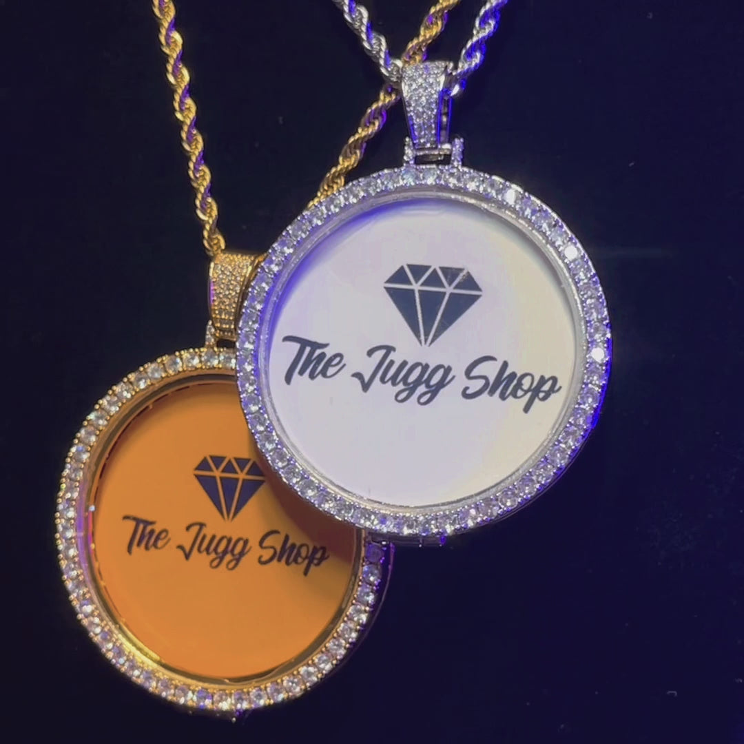 Custom Diamond Medium Photo Charm