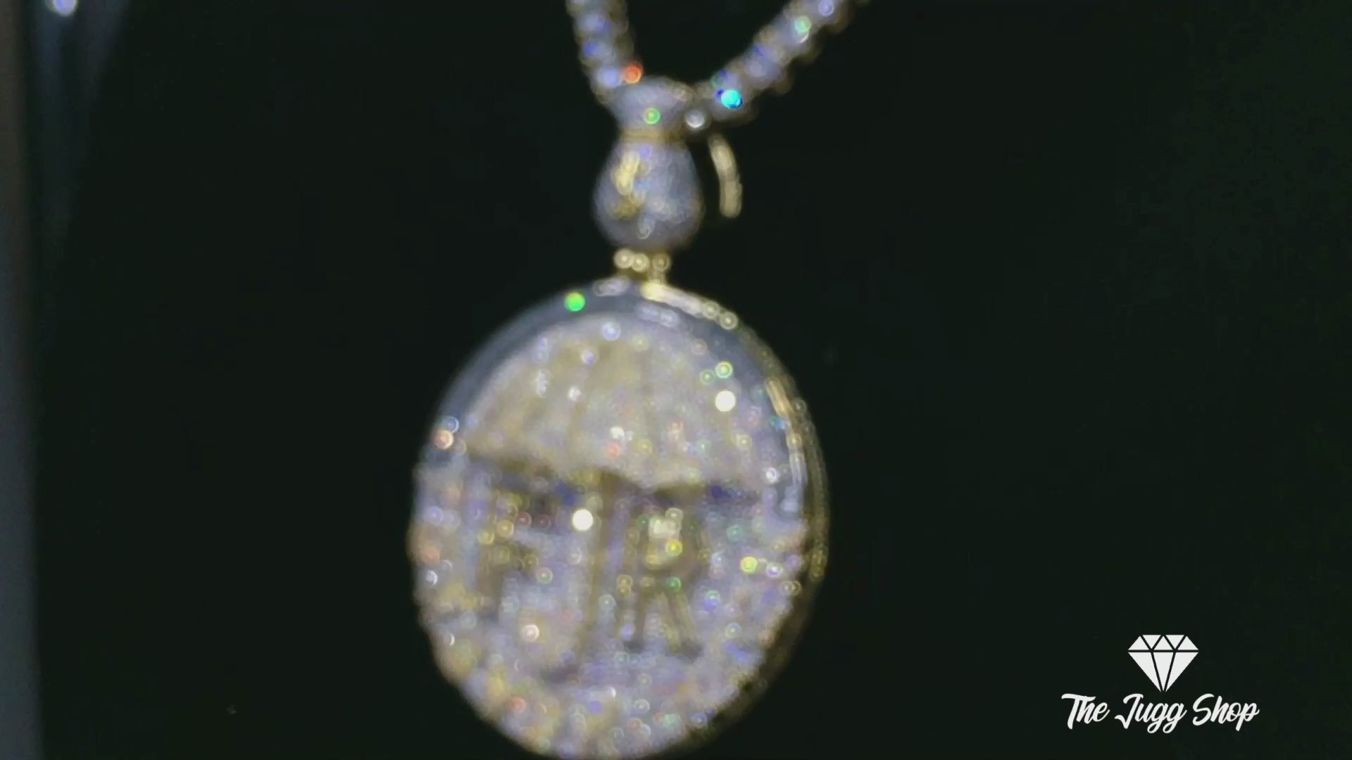 Iced Out Gold “Forever Rich” Pendant