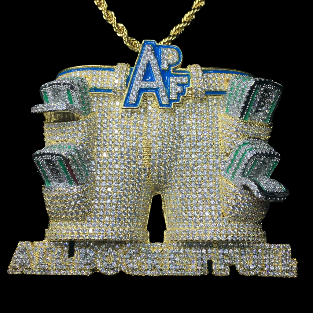Iced Out Gold “All Pockets Full” Pendant