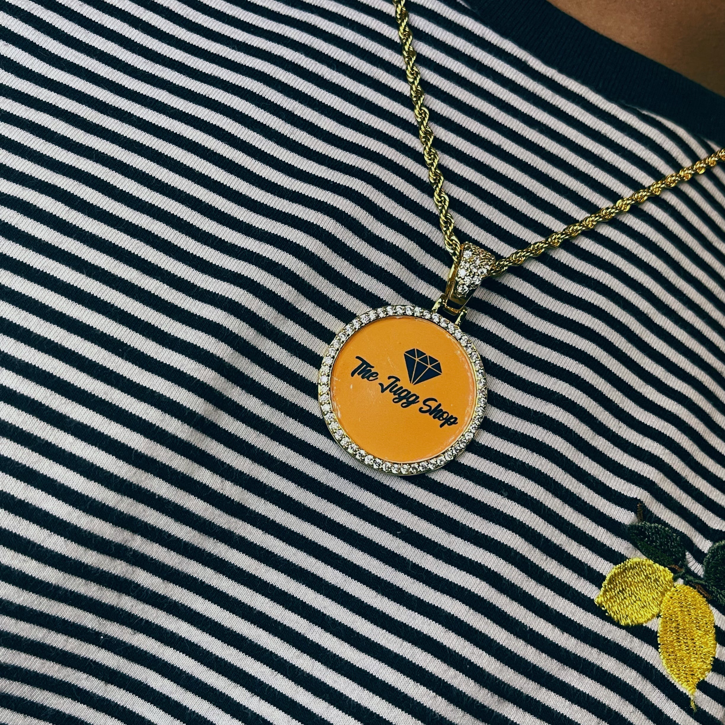 Custom Diamond Mini Photo Charm