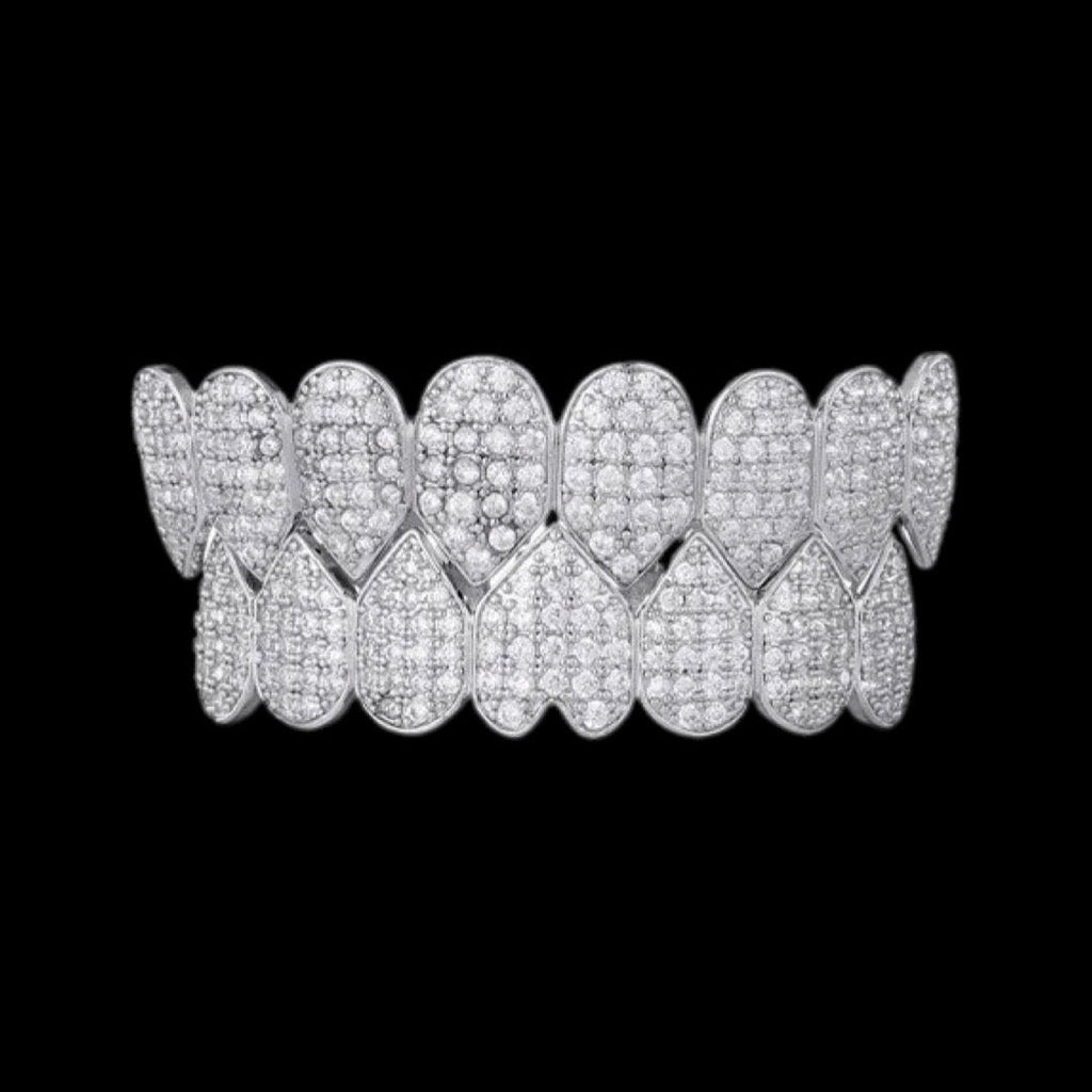 10k Iced Out Fanged Diamond Grill