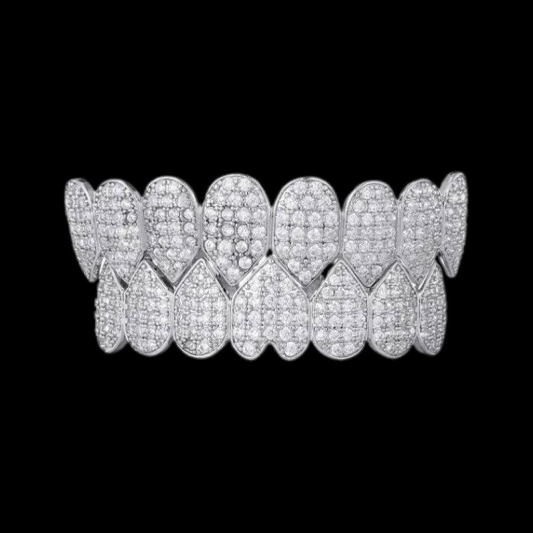 10k Iced Out Fanged Diamond Grill