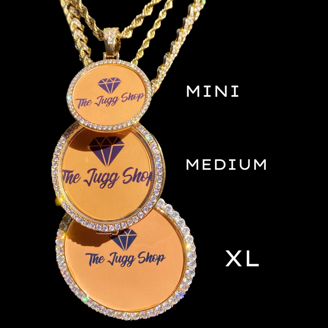 Custom Diamond Medium Photo Charm