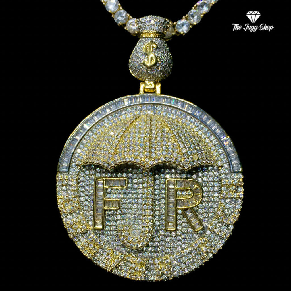 Iced Out Gold “Forever Rich” Pendant