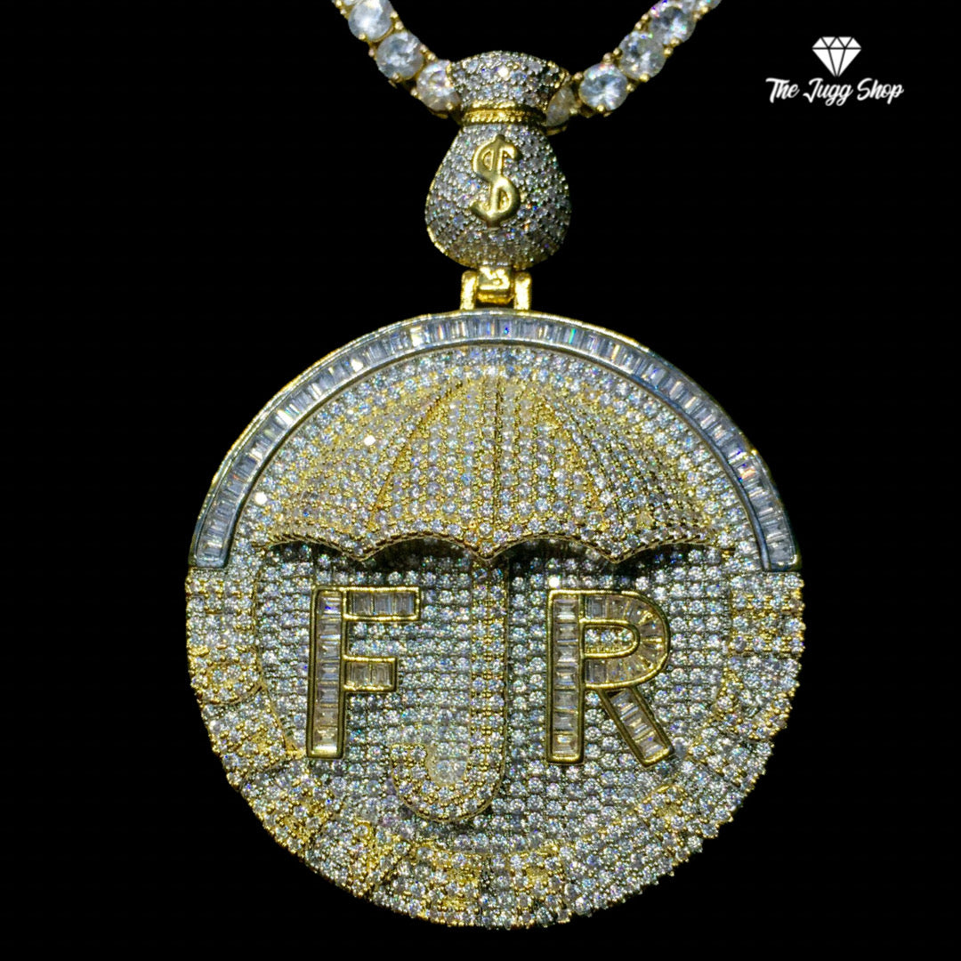 Iced Out Gold “Forever Rich” Pendant