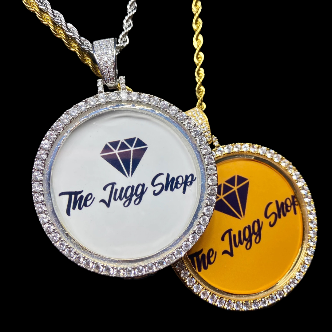 Custom Diamond Medium Photo Charm