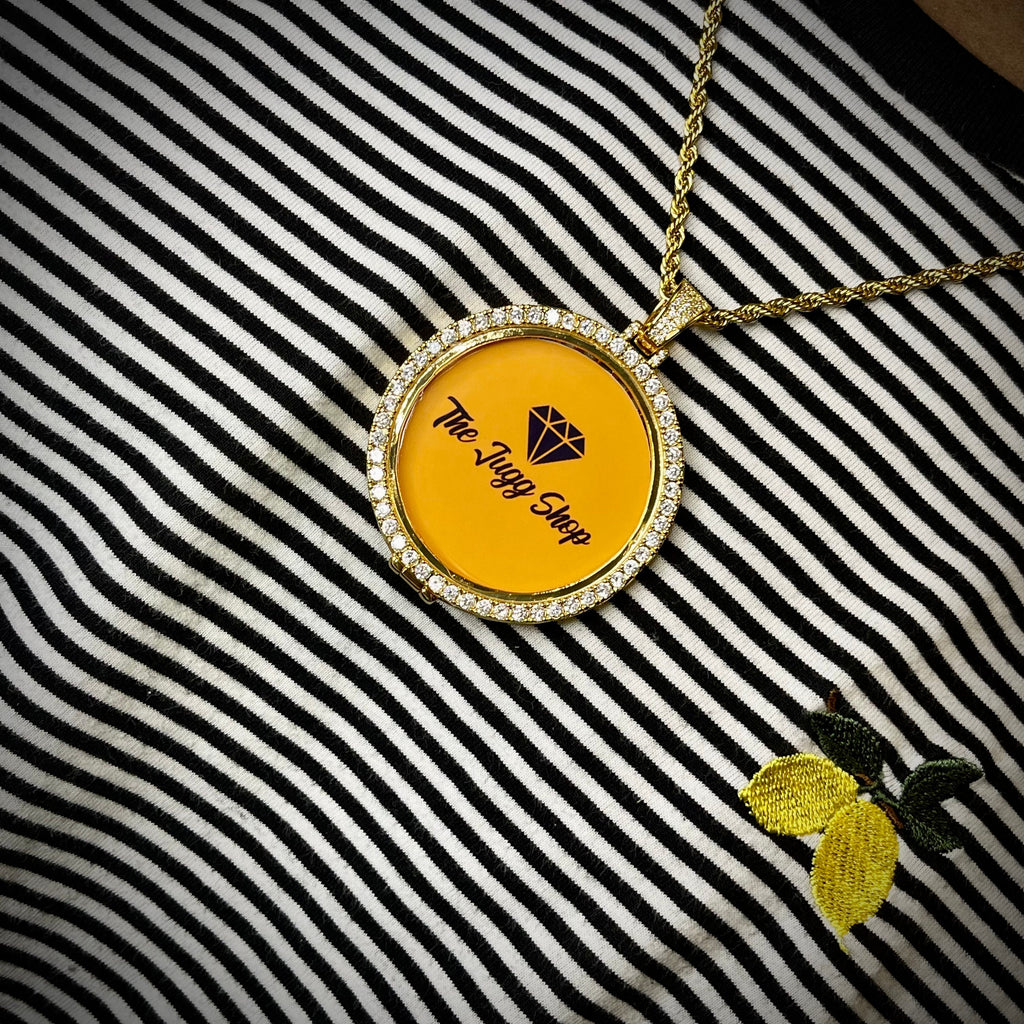 Custom Diamond Medium Photo Charm