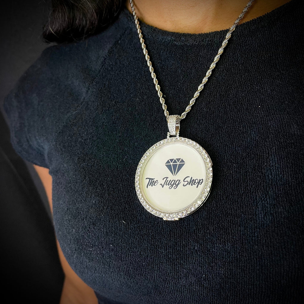 Custom Diamond Medium Photo Charm