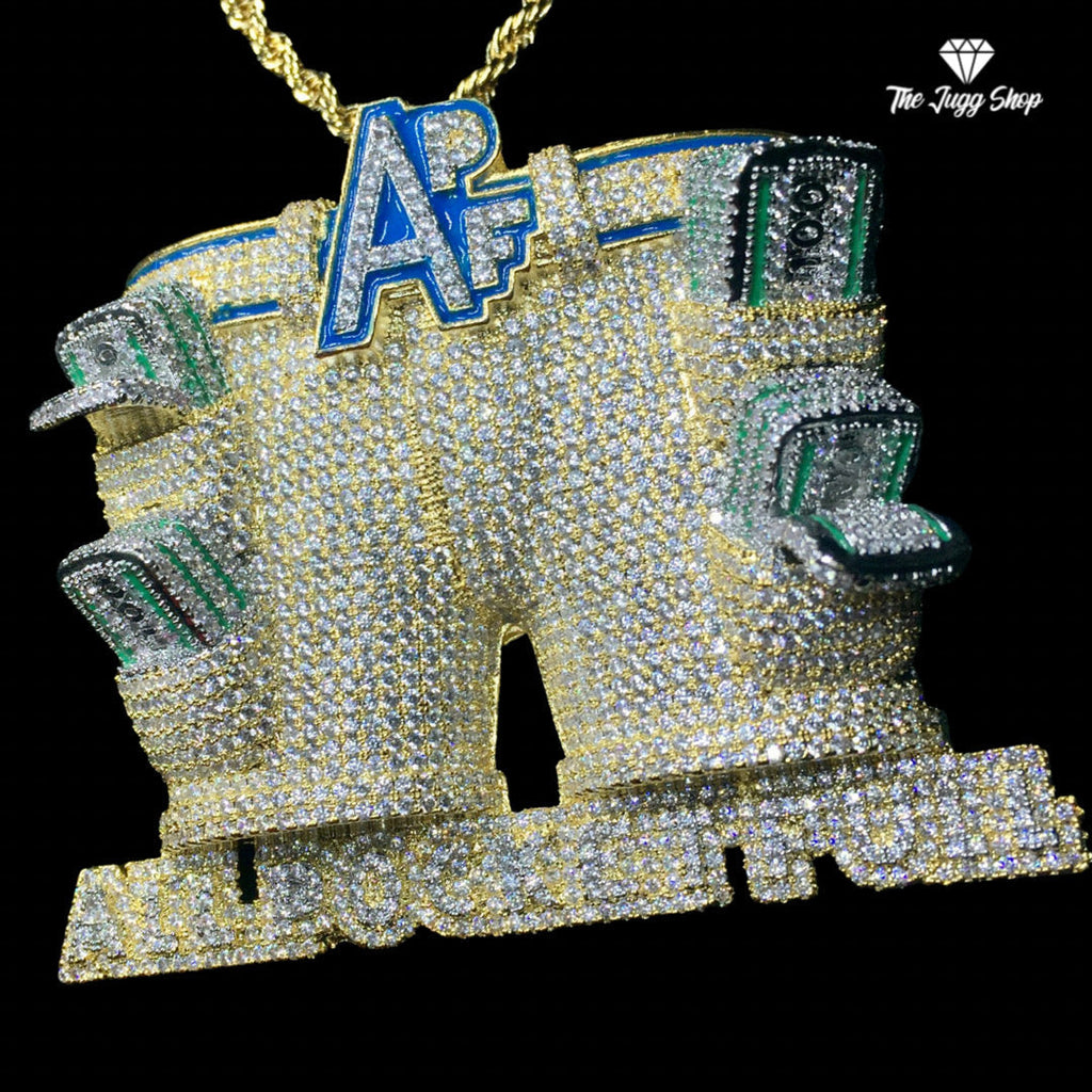 Iced Out Gold “All Pockets Full” Pendant